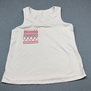 Women's Sleeveless Top with Geometric Pocket